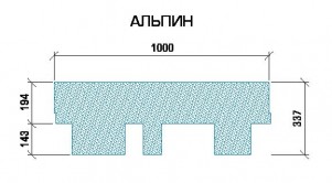 Гибкая черепица Tegola Alpin